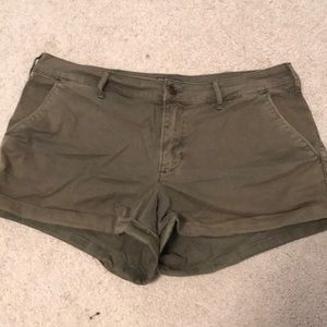 Olive Green Chino Shorts